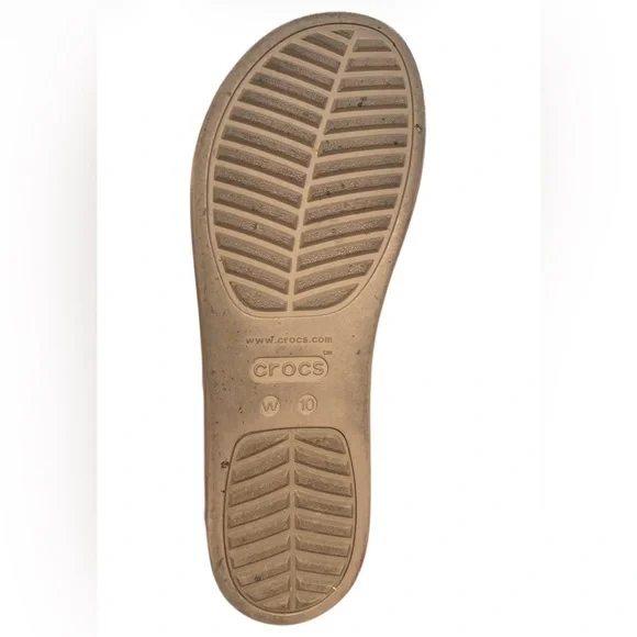 Crocs LiteRide Brooklyn Platform Sandal Women's Size 10 Mushroom/Stucco - Picture 5 of 5